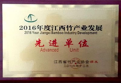 2016年度江西竹产业发展先进单位